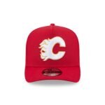 Calgary Flames Team 9FIFTY A-Frame Snapback Hat - Imagen 2