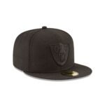 Las Vegas Raiders Black on Black 59FIFTY Fitted Hat - Imagen 3