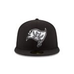 Tampa Bay Buccaneers Black & White 59FIFTY Fitted Hat - Imagen 2
