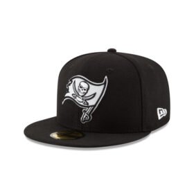 Tampa Bay Buccaneers Black & White 59FIFTY Fitted Hat