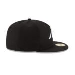 Carolina Panthers Black & White 59FIFTY Fitted Hat - Imagen 6
