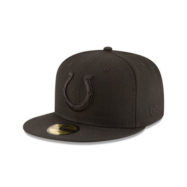 8916473544734.jpg Indianapolis Colts Black On Black 59FIFTY Fitted Hat - Imagen 1