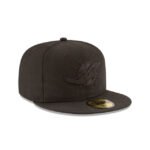 Miami Dolphins Black On Black 59FIFTY Fitted Hat - Imagen 3