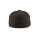 New England Patriots Black On Black 59FIFTY Fitted Hat - Imagen 4