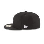 Los Angeles Dodgers Black and White Basic 59FIFTY Fitted Hat - Imagen 4