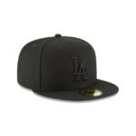 Los Angeles Dodgers Blackout Basic 59FIFTY Fitted Hat - Imagen 2