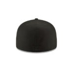 Colorado Rockies Blackout Basic 59FIFTY Fitted Hat - Imagen 4