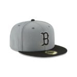 Boston Red Sox Storm Gray Basic 59FIFTY Fitted Hat - Imagen 3