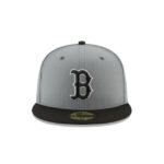 Boston Red Sox Storm Gray Basic 59FIFTY Fitted Hat - Imagen 2