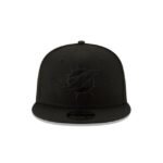 Miami Dolphins Basic Black On Black 9FIFTY Snapback Hat - Imagen 2