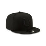 Indianapolis Colts Basic Black On Black 9FIFTY Snapback Hat - Imagen 3