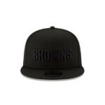 Cleveland Browns Basic Black On Black 9FIFTY Snapback Hat - Imagen 2