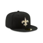 New Orleans Saints Black 59FIFTY Fitted Hat - Imagen 3