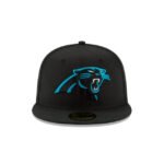 Carolina Panthers Black 59FIFTY Fitted Hat - Imagen 2