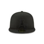 Los Angeles Angels Blackout Basic 59FIFTY Fitted Hat - Imagen 2