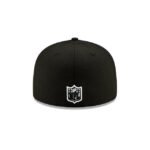 New York Jets Black and White 59FIFTY Fitted Hat - Imagen 4